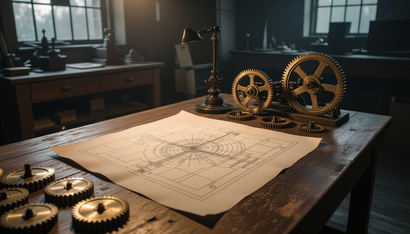 Atmospheric Workshop Blueprint and Gears