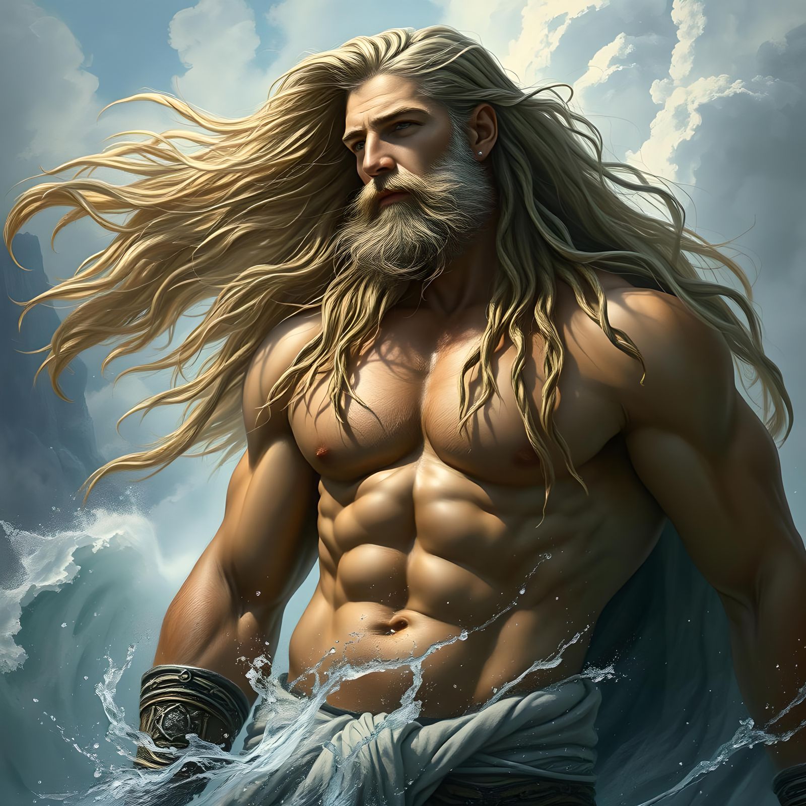 Lugh of the Tuatha de Danu: Hyperrealistic Concept Art