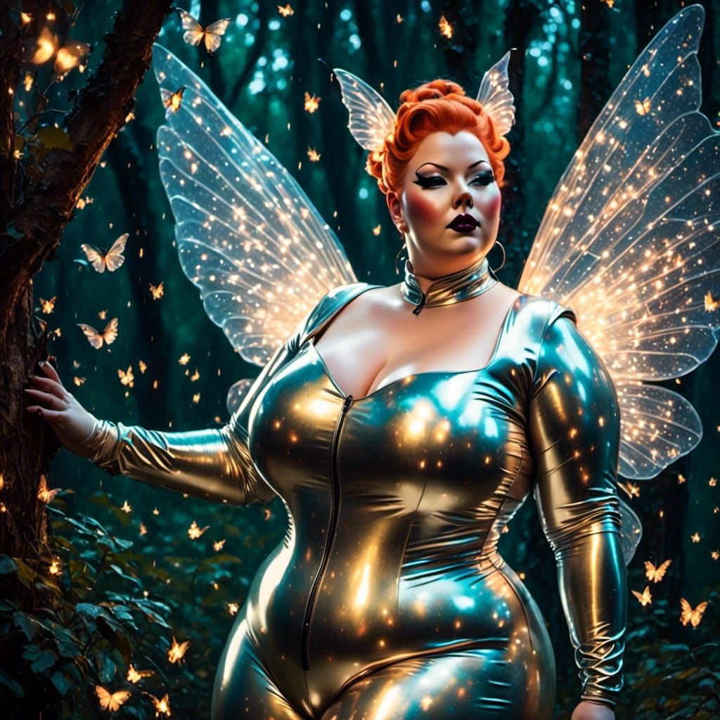 Tinker Bell in a Magical Forest