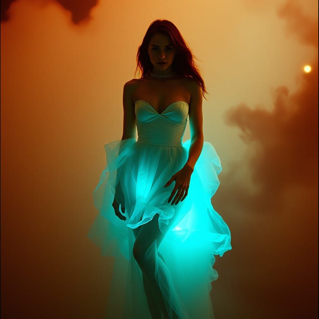 Smoke Goddess in Ethereal Elegance