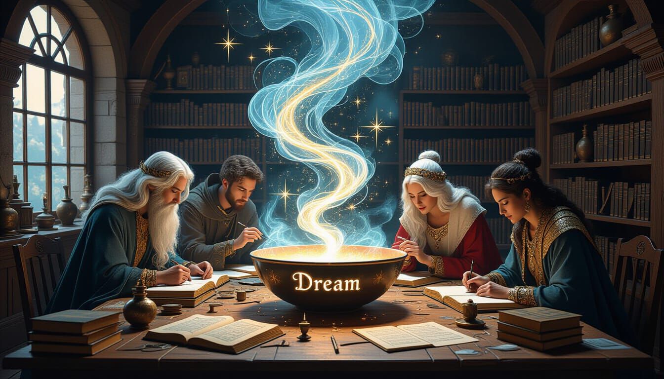 Magic Workshop With Dream Design in Surrealist Style