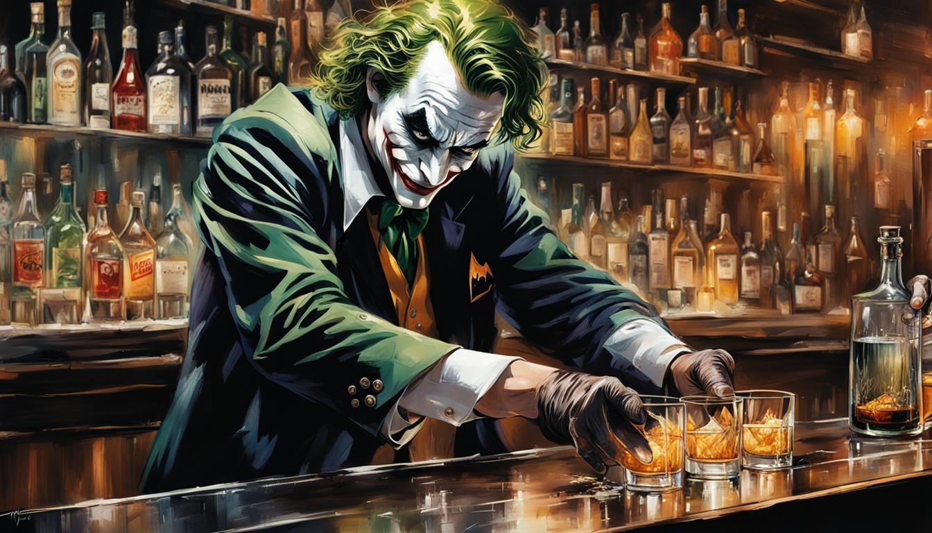 Joker as a Bartender