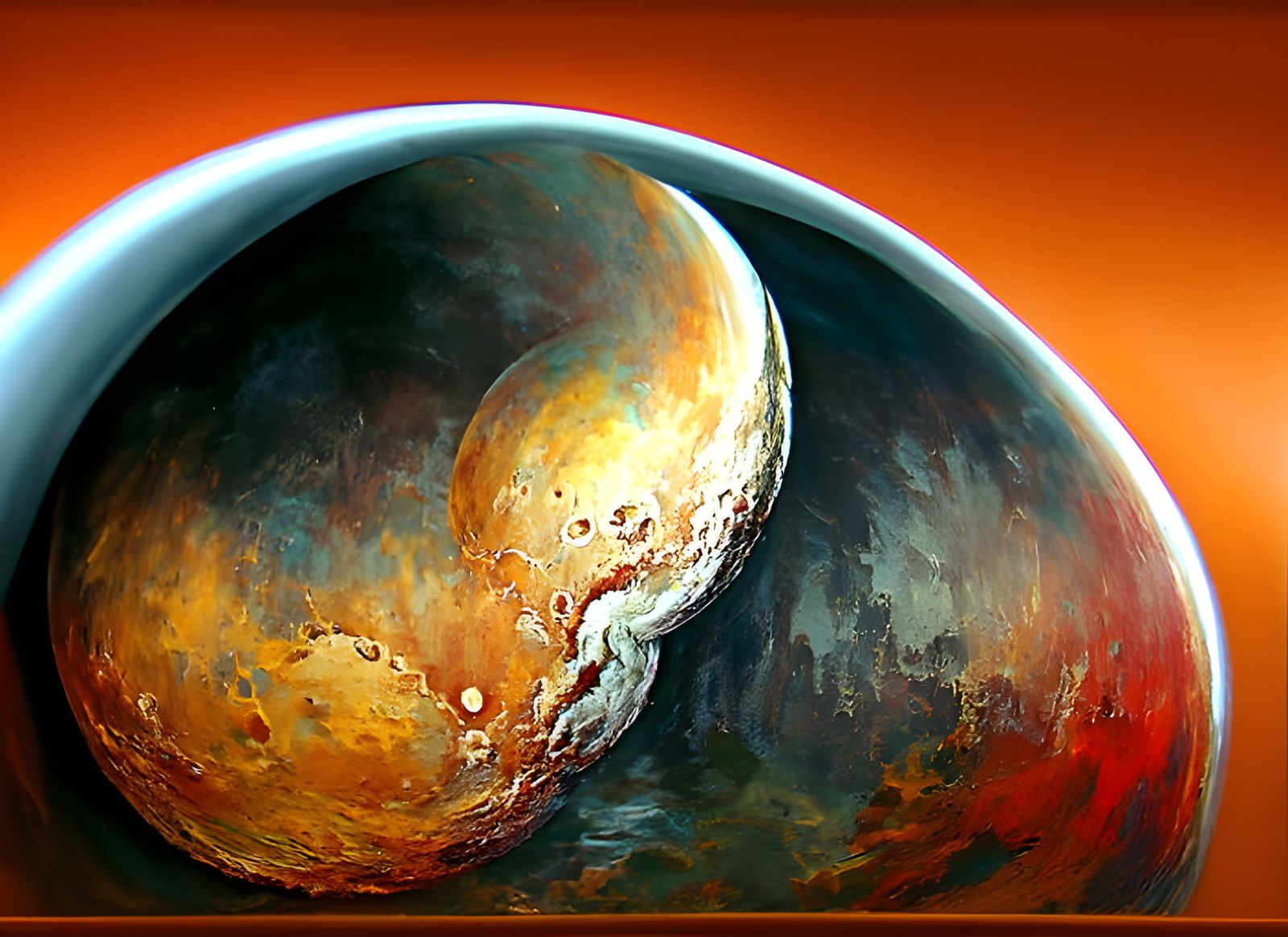 Pluto in Baroque Style