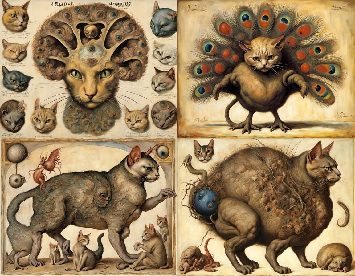 Monstrous Hybrid Creation in Surrealist Style