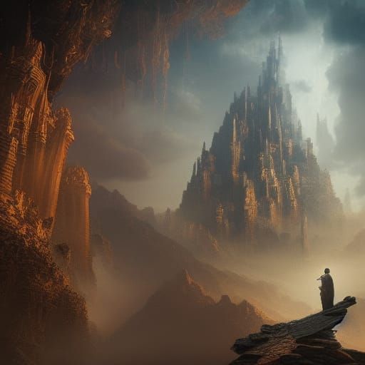 Epic Creation: God Creates Man, Digital Matte Painting