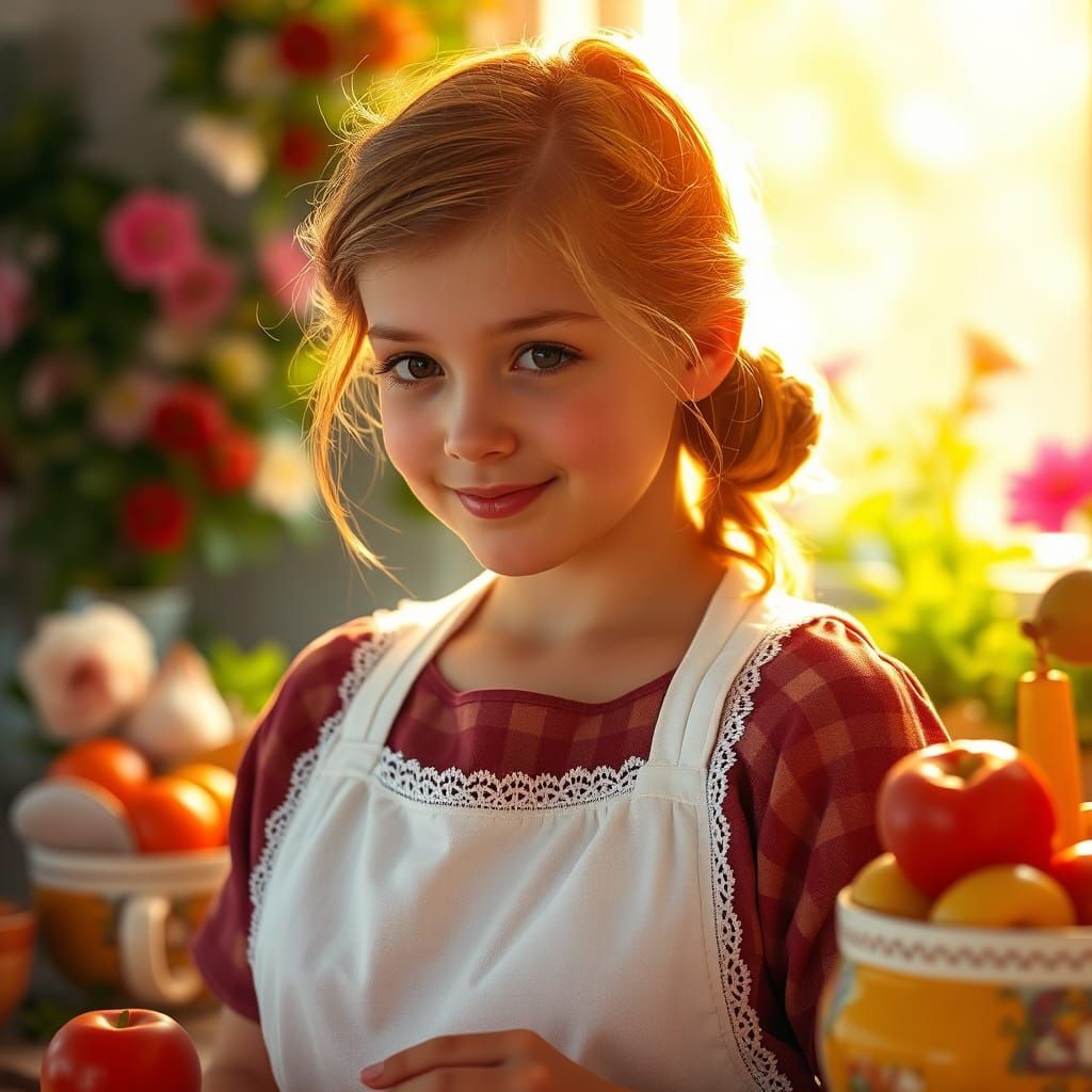 Tradwife's First Day: Hyperrealistic Kitchen Still Life