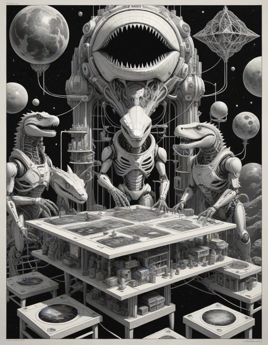 Psychedelic Tech-Spirituality Fusion: A Surreal Vision