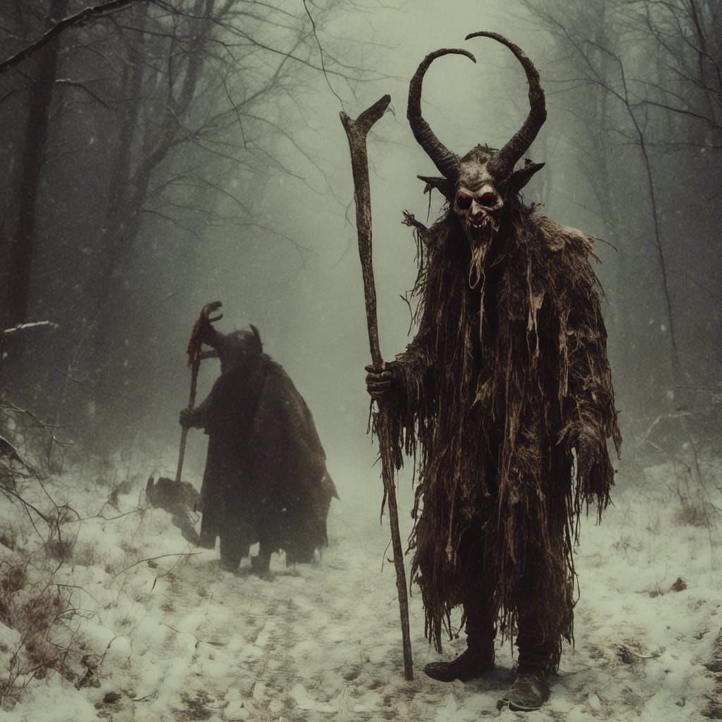 Macabre Krampus Illustration