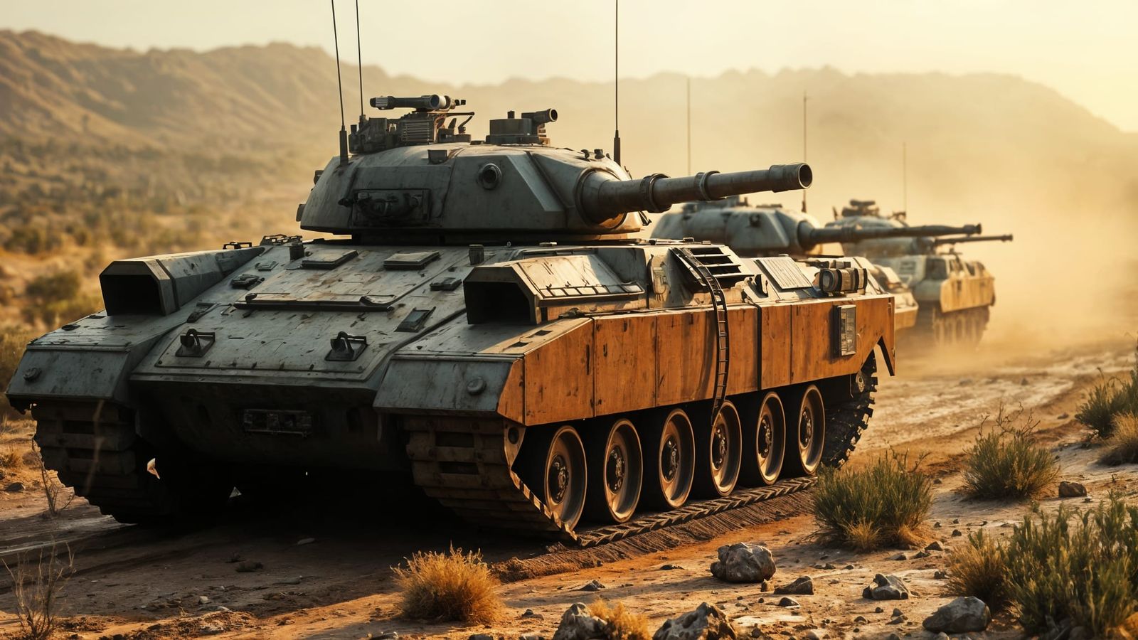 TMF Mixed Armor Column Advances