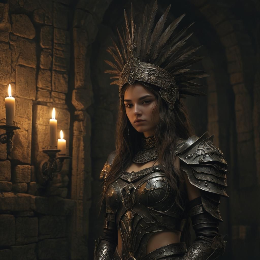 portrait in the style of Luis Royo and Anna Razumovskaya and...