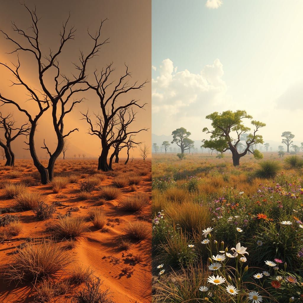 Dry Forest Transforms into Lush Oasis in Stunning Ultra HD