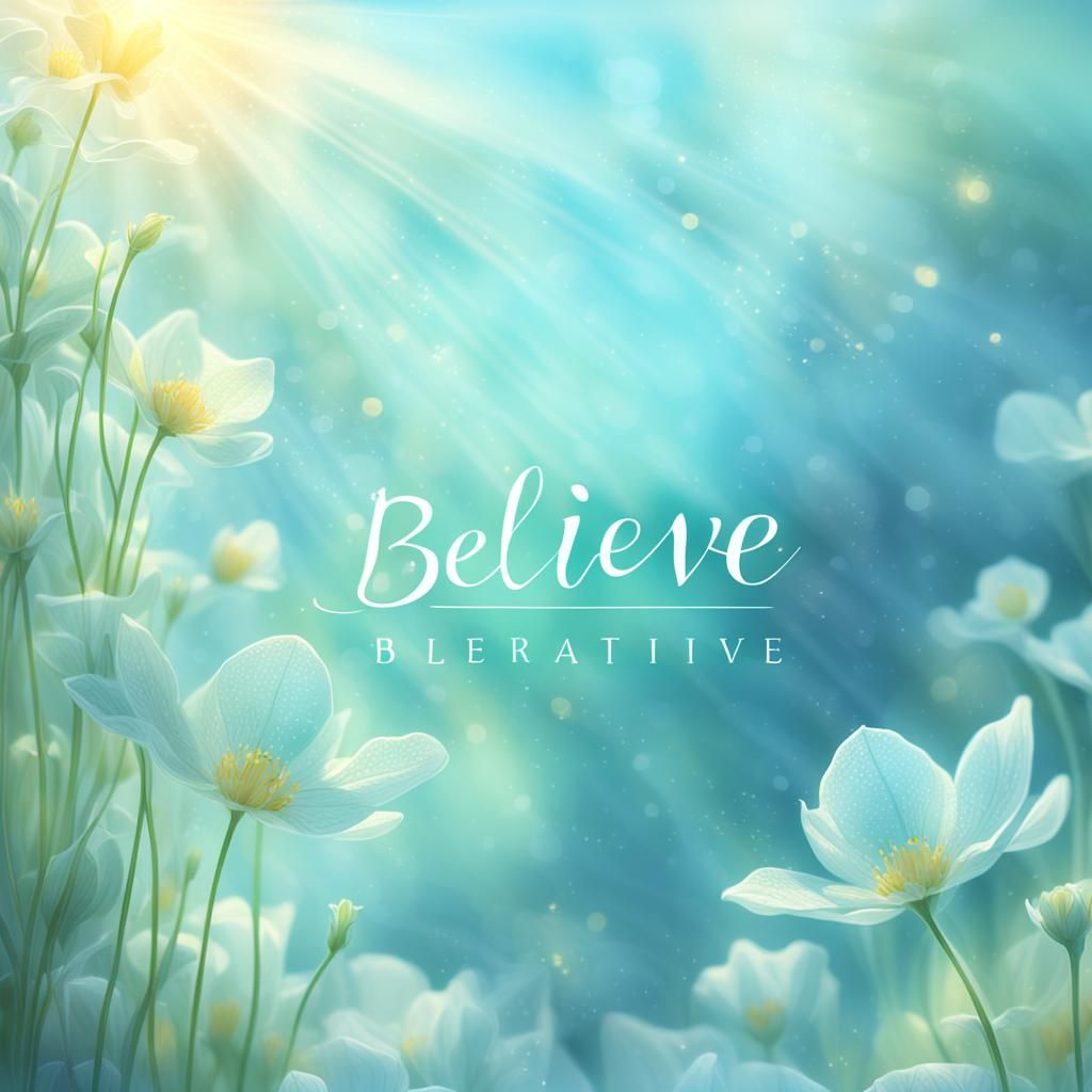 Ethereal Affirmation: Believe in Dreamlike Matte Painting