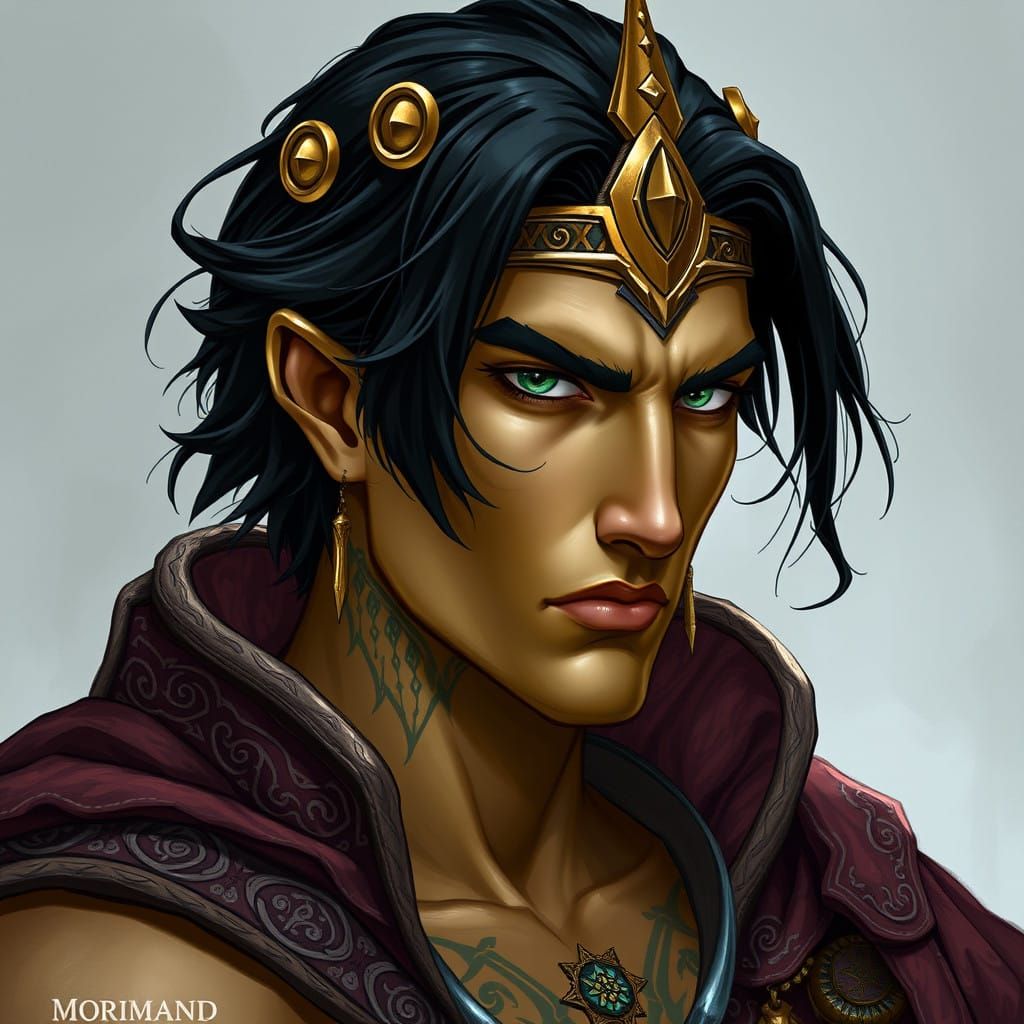 Regal Ayleid King Morimath of Miscarcand in Ancient Fantasy....