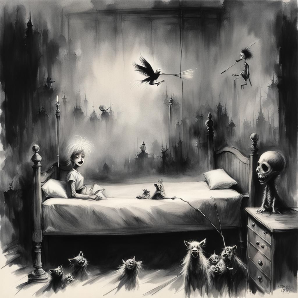 Bedknobs and Broomsticks in Gammell Style