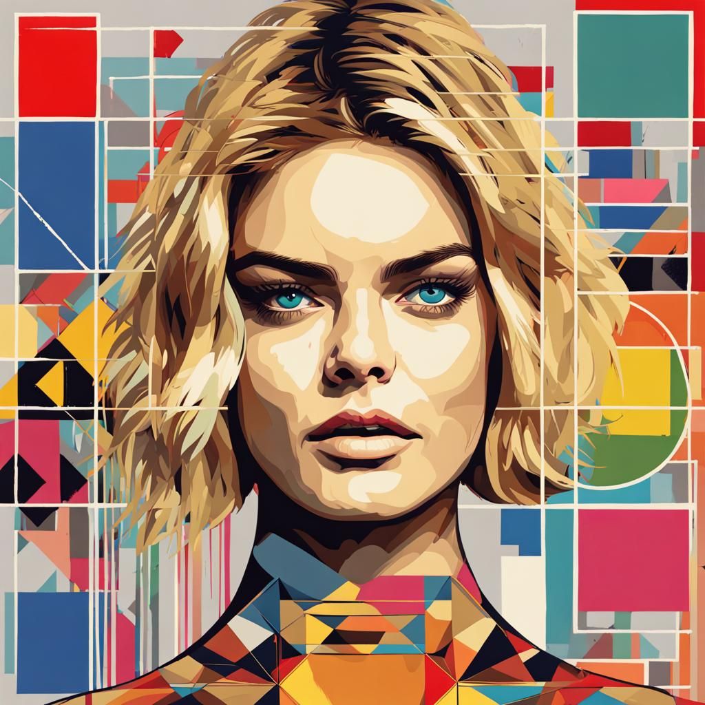 Samara Weaving Pop Art Screen Print