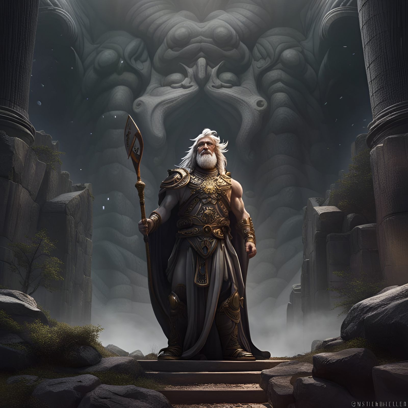 Zeus, God of Sky and Thunder: Studio Photography