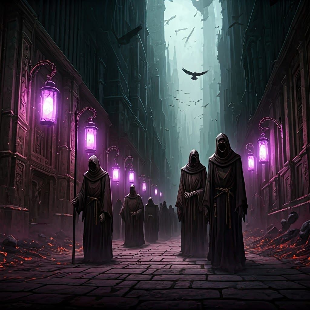 Spectral Procession of Umbrithis in Violet Hush