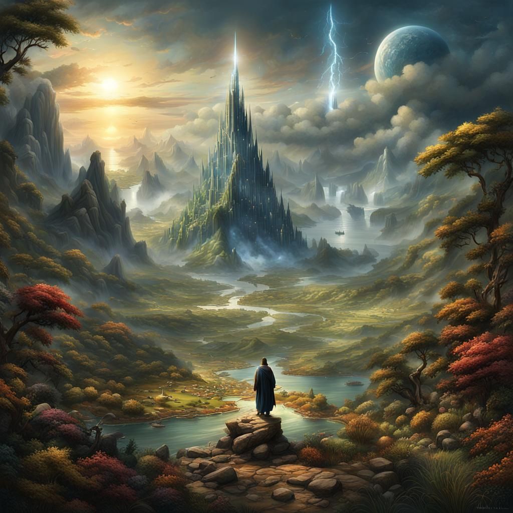 Fantastical Matte Painting with Intricate Details