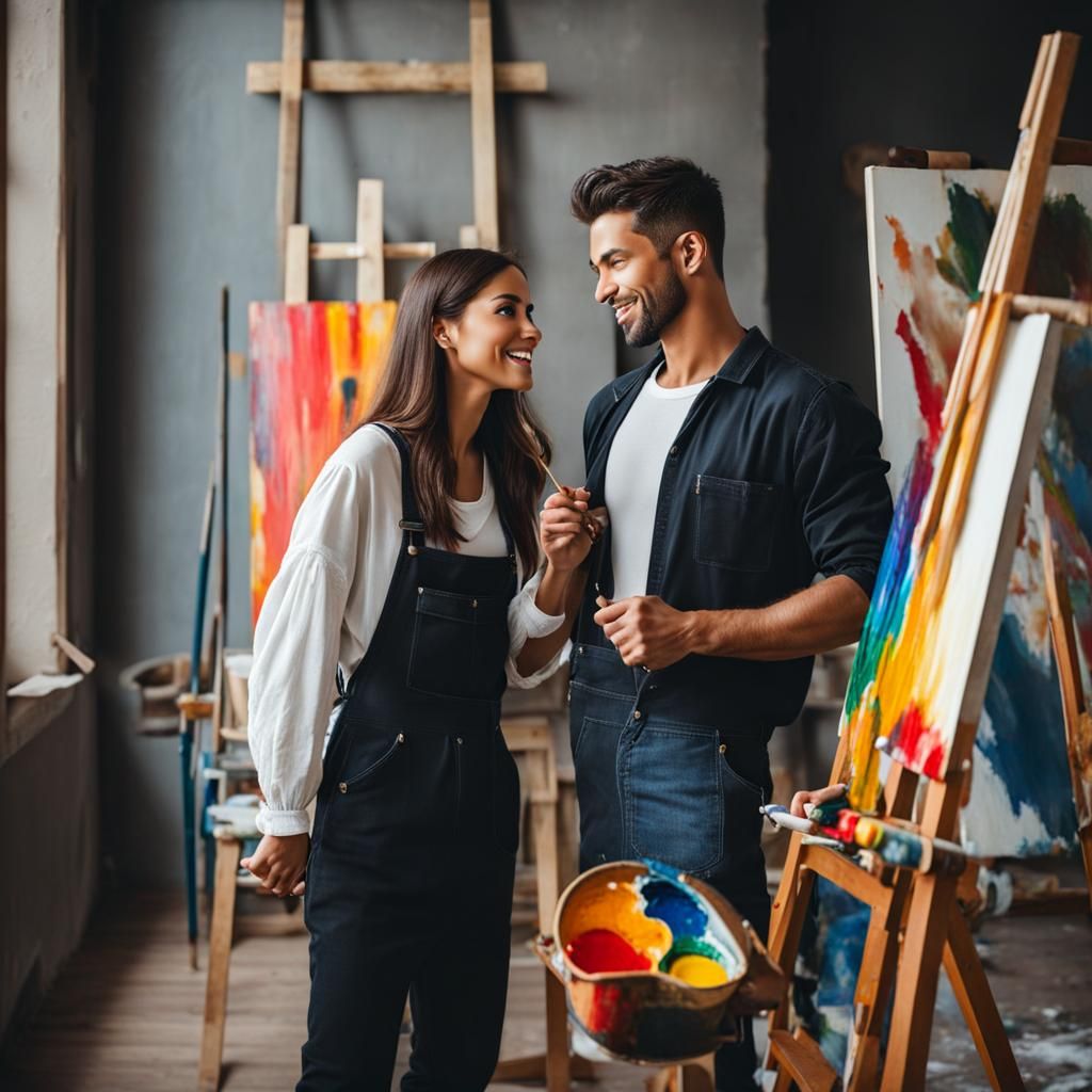 Woman in Love with a Painter