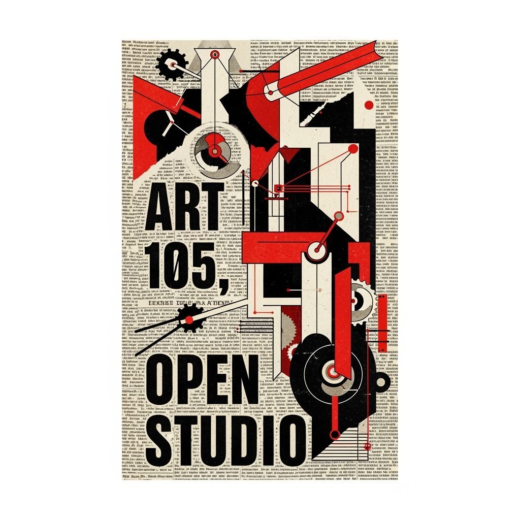 Constructivist Collage with Geometric Shapes and Propaganda ...