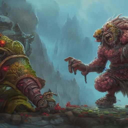 Cartoon Dwarf Frankenstein Creature in Pixel Art