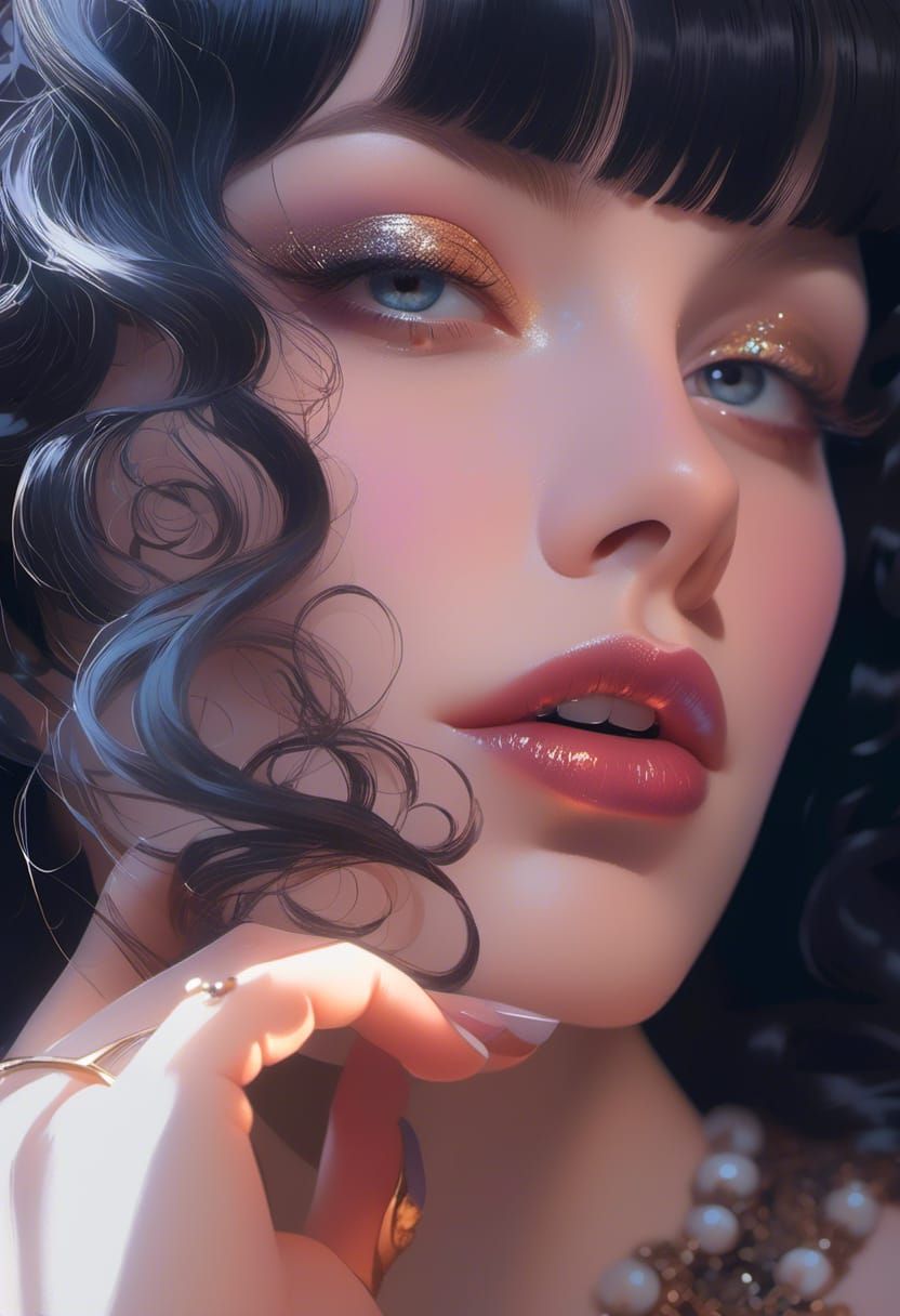 Wicked Queen Portrait in Digital Art Style