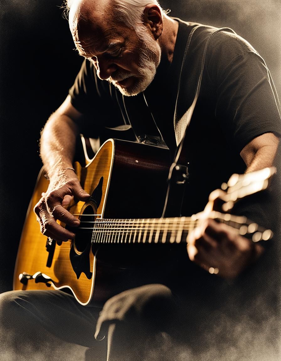 David Gilmour Guitar Solo: Cinematic Music Photography