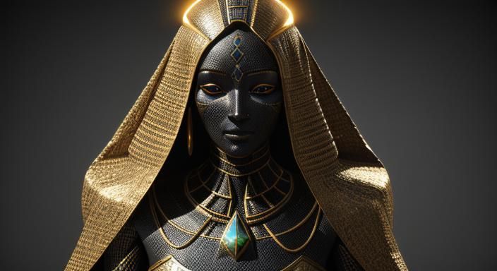 Anunnaki Queen Mummy: 3D Cinematic Art