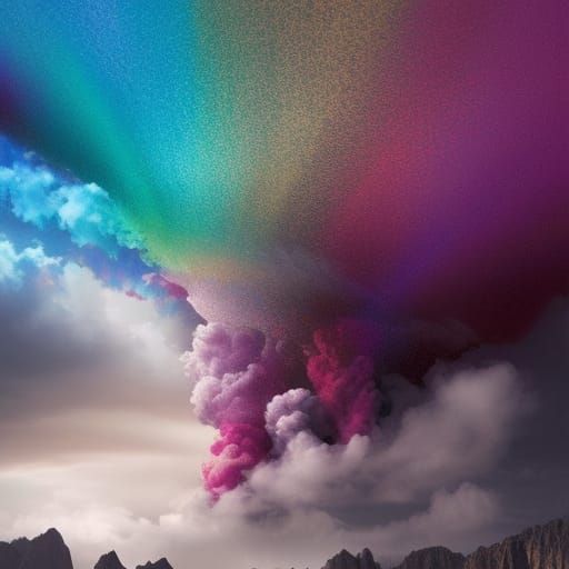 Rainbow Protection Over Peru: Digital Matte Painting