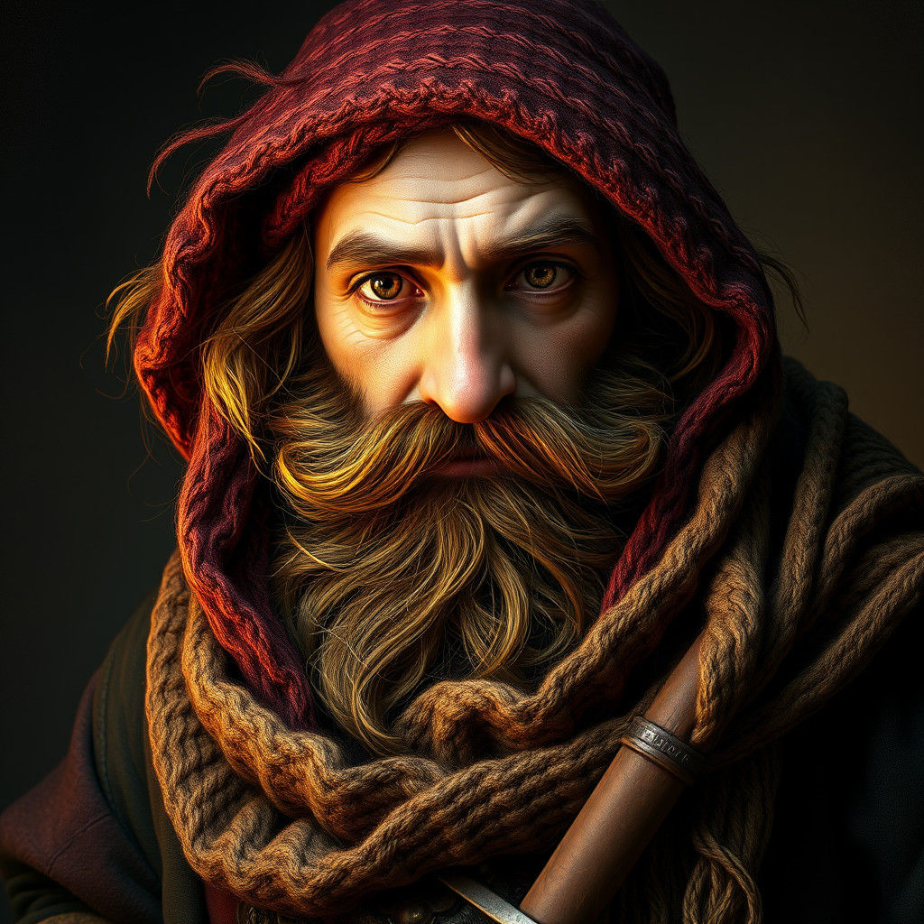 Detailed Dwarf Alchemist Portrait in Trending Art Style