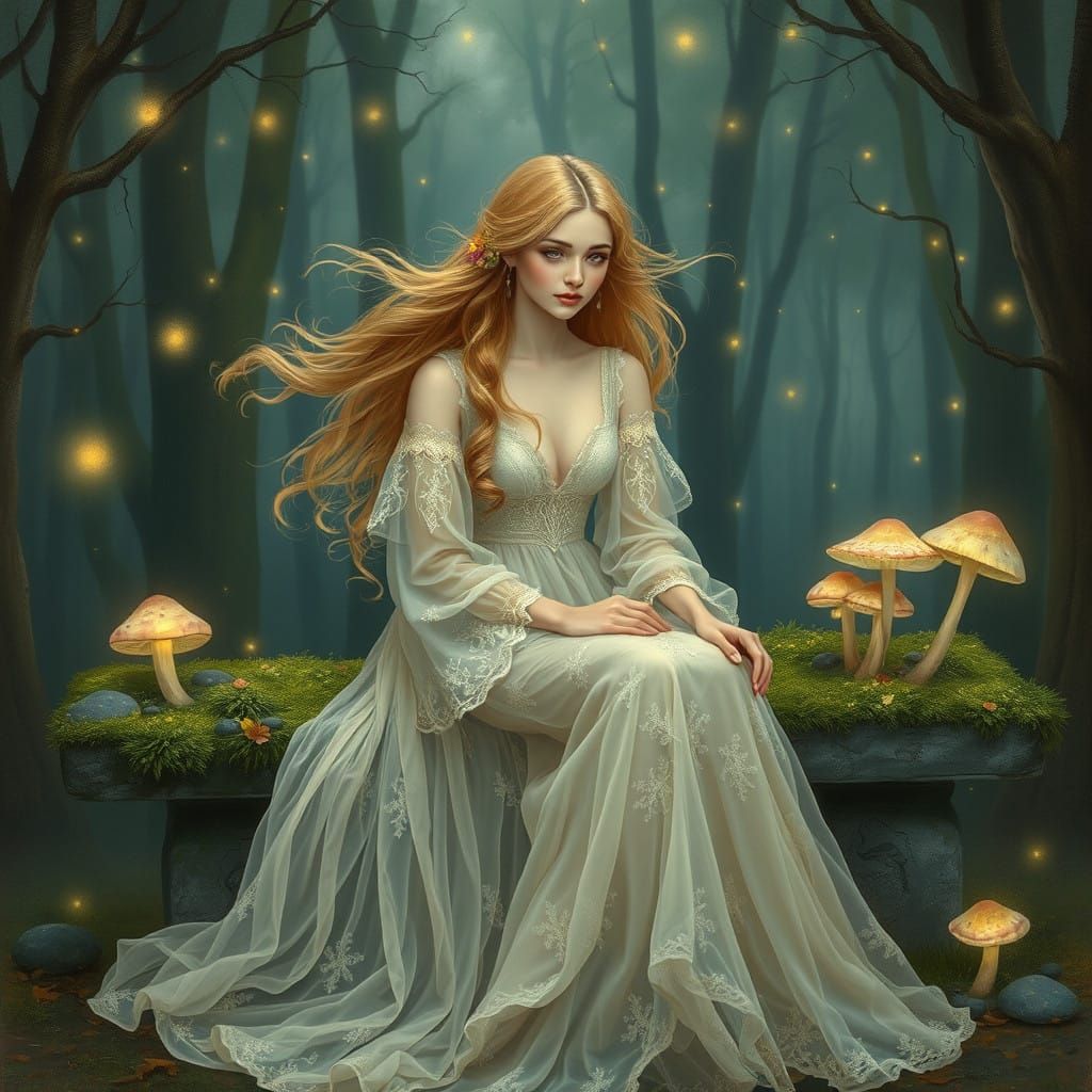 Ethereal Beauty in Enchanted Forest