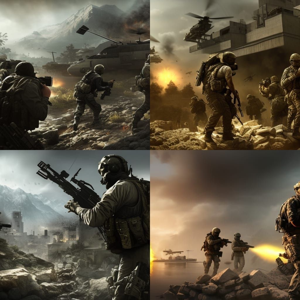 Call of Duty: Modern Warfare Detailed Matte Painting