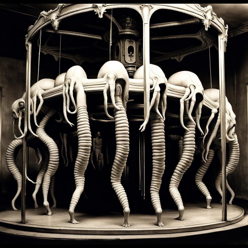 Disturbing Biomechanical Human Carousel