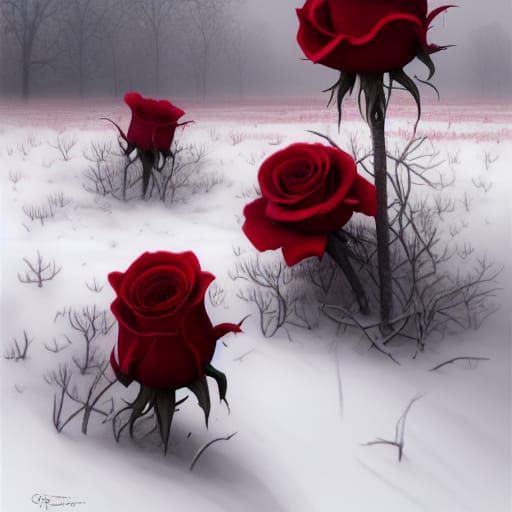 Roses in the Snow