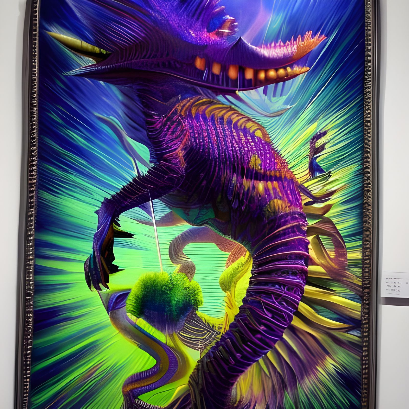 Exotic Alien Creature in Hyperreal Chromatic Style