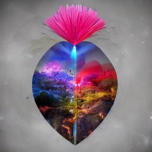 Dreamlike Fantasy Landscape with Vibrant Colors