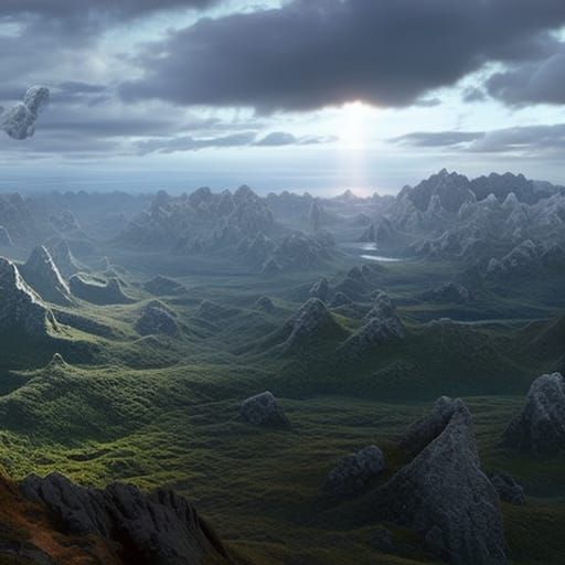 Epic Digital Painting of Human Connection and Romance