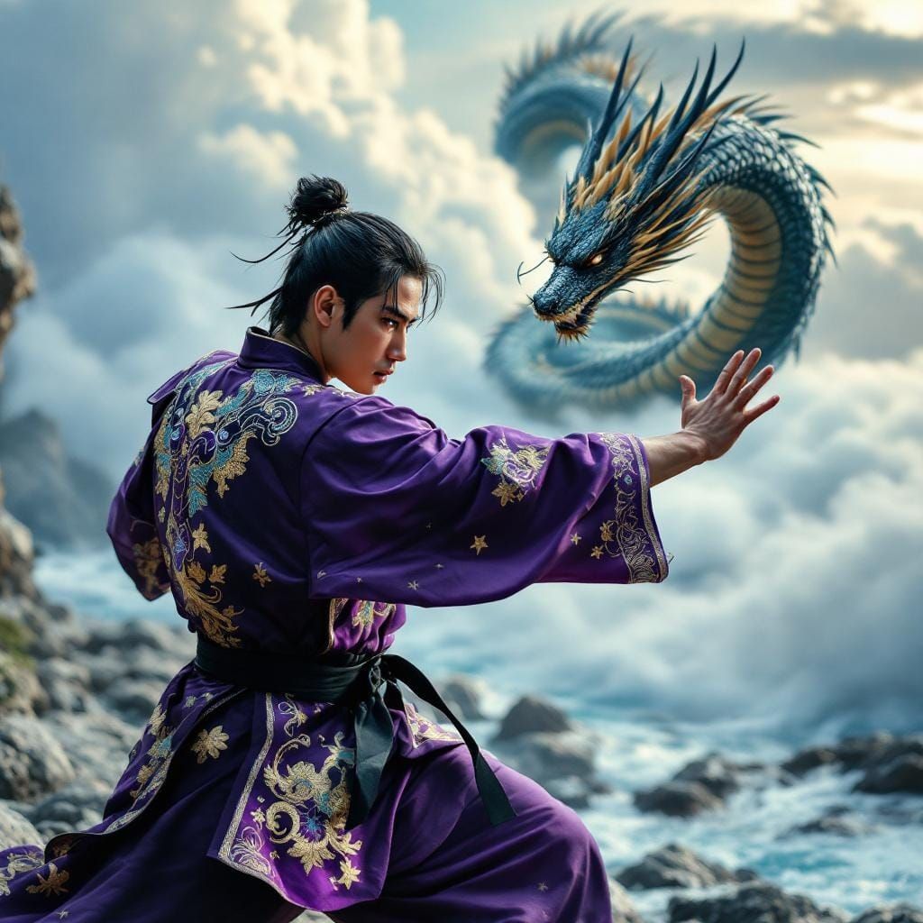 Dragon Style Karate Master in Okinawa