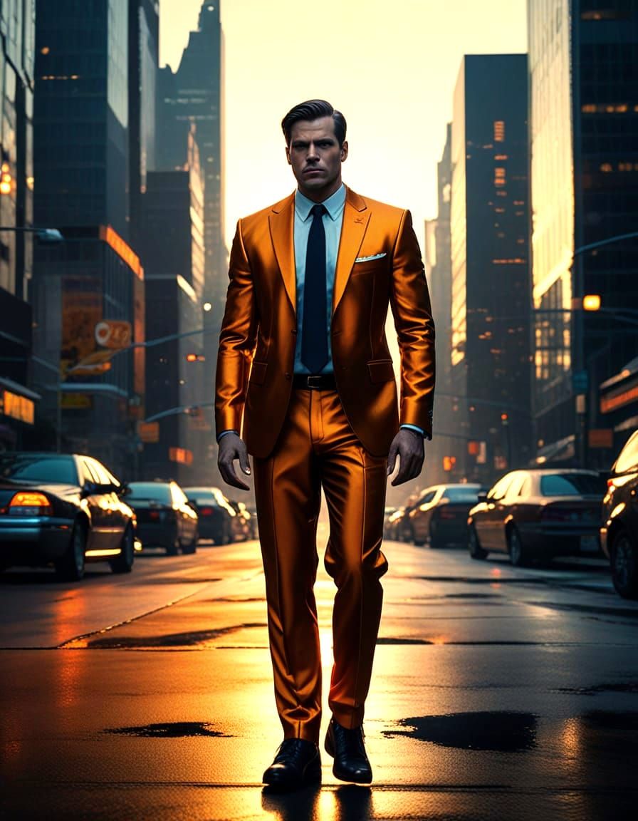 Cinematic Future Real Estate Agent Portrait in Vignette Styl...