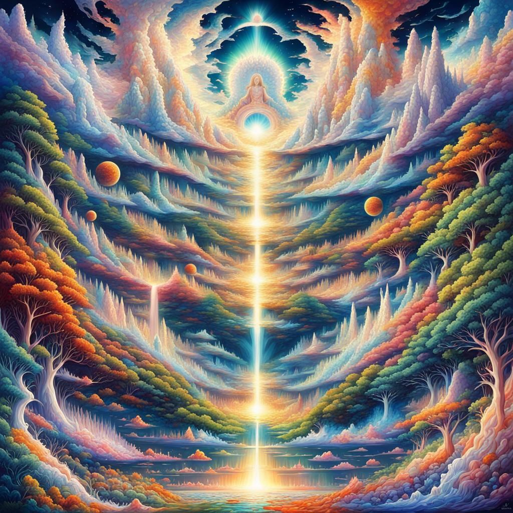 Synchronized Chaos: A Hyperdetailed Astral Landscape