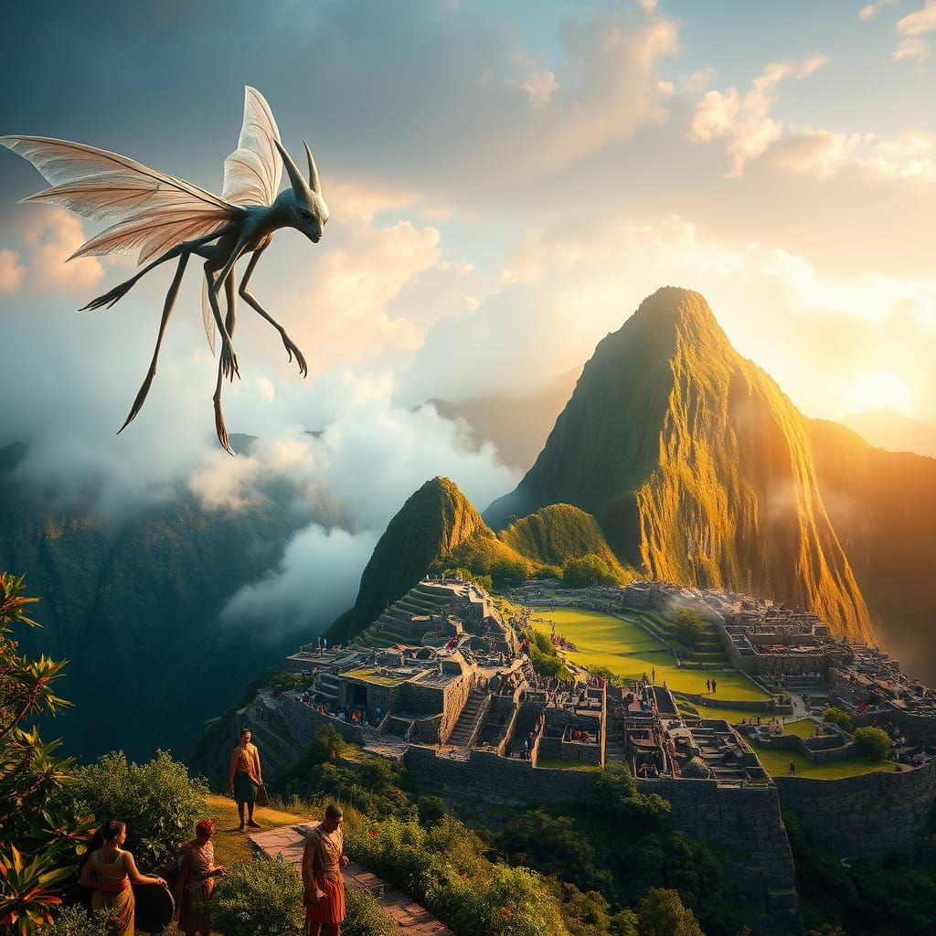 Ancient Inca City Meets Iridescent Aliens in Mystical Machu ...