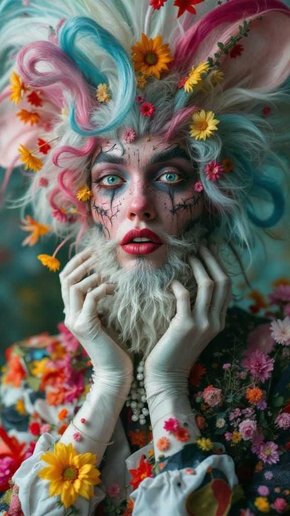 Surreal Editorial Portrait in LaChapelle Style