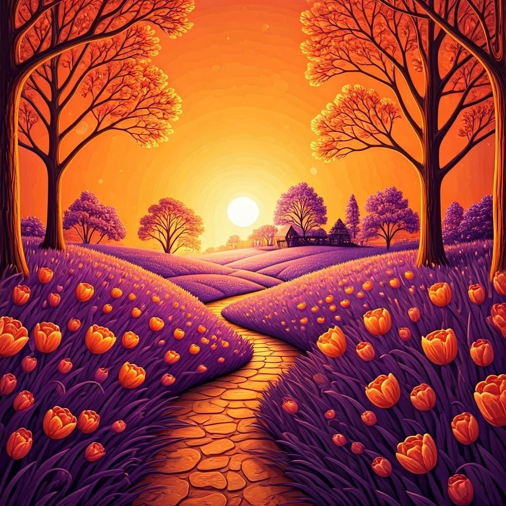 Purple & Orange