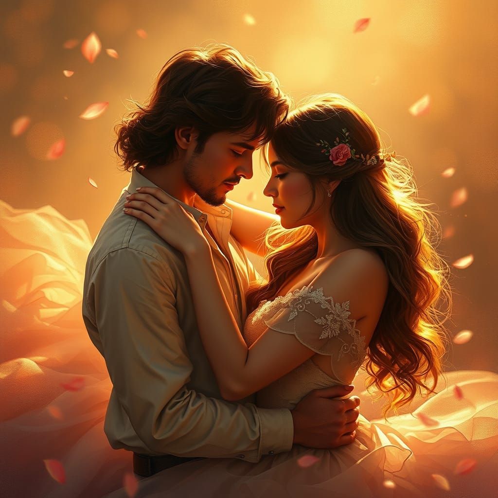 Dreamy Impressionist Couple in Whispers of Romance