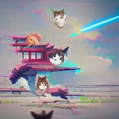 Anime Style Cat Illustration