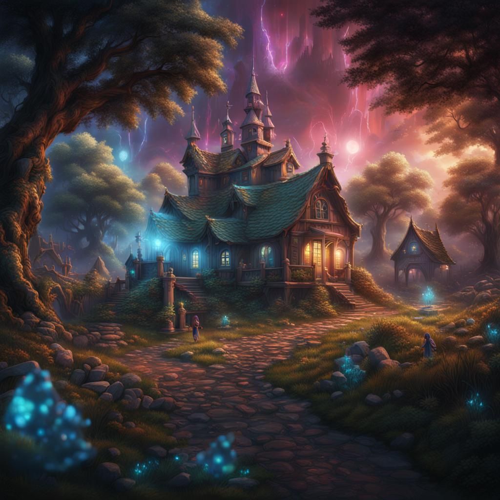 Holographic Childhood Memories: Fantasy Concept Art