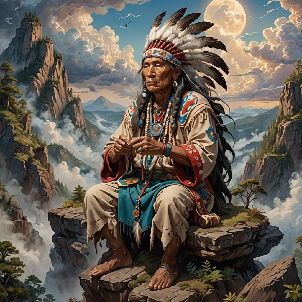 Don Juan Matus: Native American Shaman Concept Art