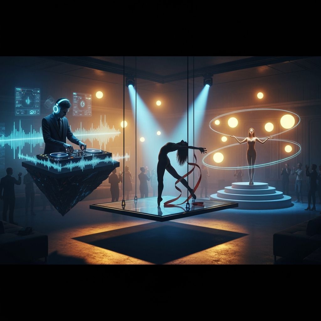 Futuristic Cyberpunk Lounge with Holographic Elements