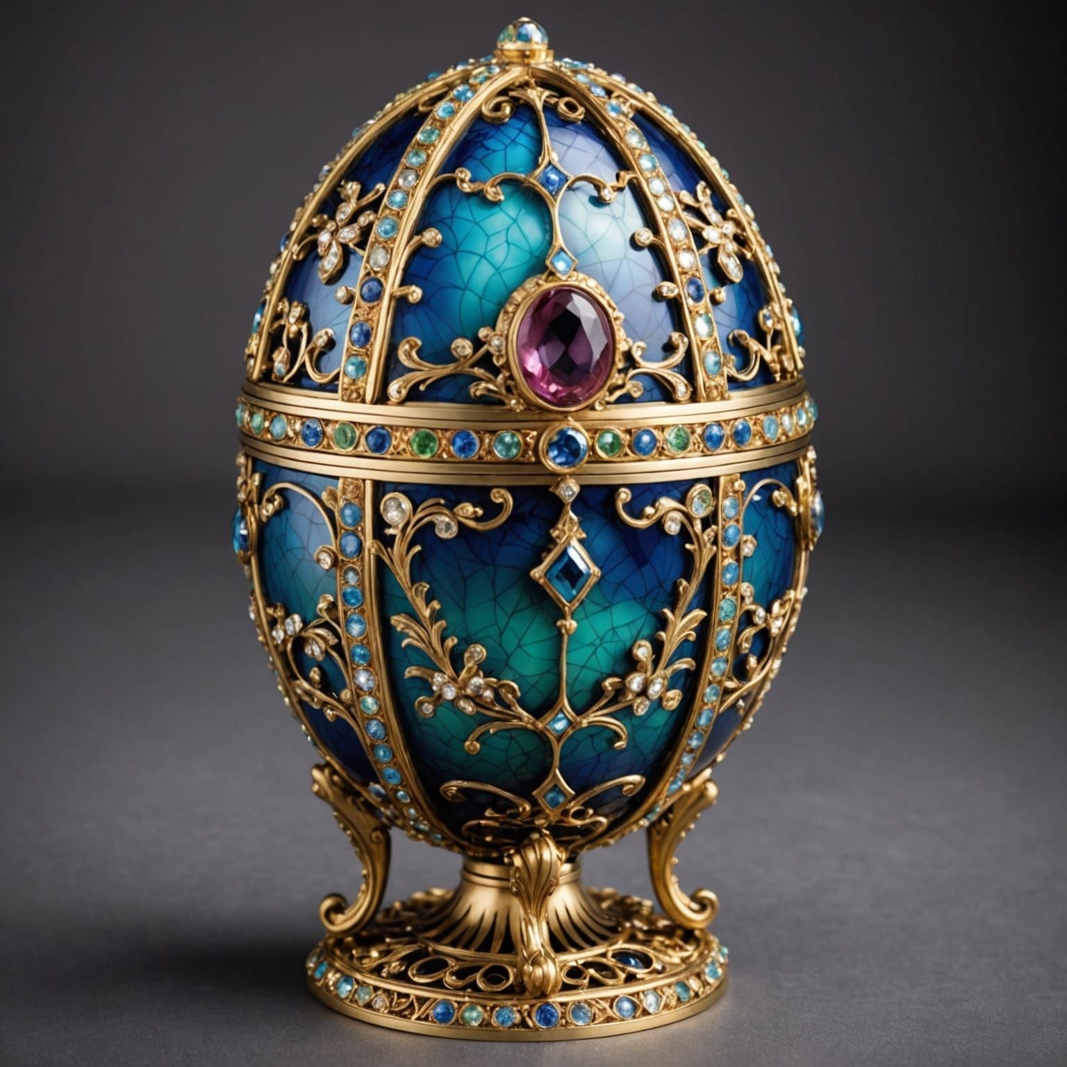Opulent Faberge Egg: A Fantastical Creation