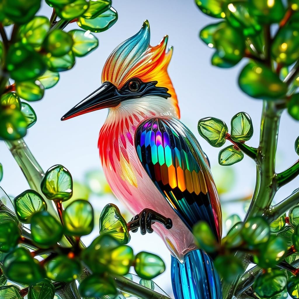 🌳🪶Kookaburra sitting in ole glass tree 🌳🪶